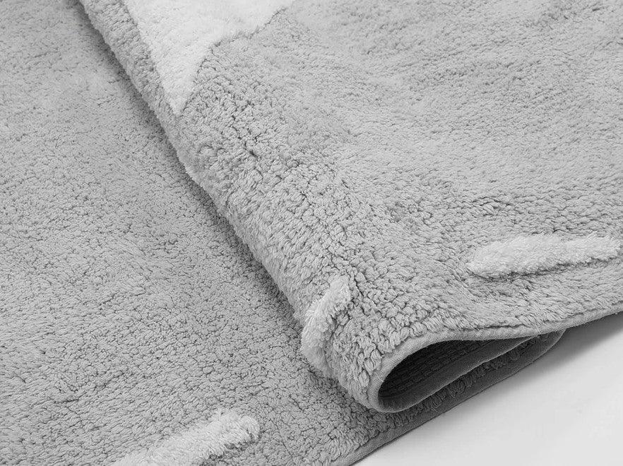 Alfombra Infantil Algodón 100% Lavable Galeón Aratextil Gris - Nanetes #